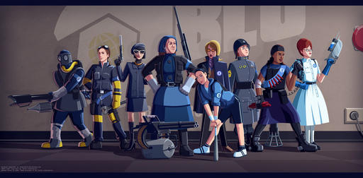 Team Fortress 2 - Fan ART by ~TheGr4yFox